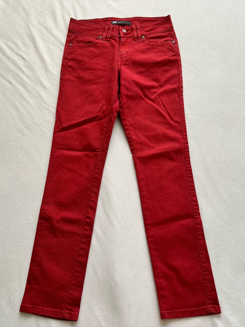 Levi’s Black Label Red Button Pocket Size 4 Y2K punk emo preppy alternative - Picture 6 of 7